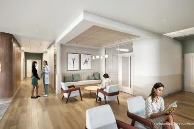 Lobby rendering of the new Maternity Care center coming to Texas Health Hospital Mansfield