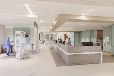 Rendering of the new NICU to come at the Maternity Care department at Texas Health Hospital Mansfield