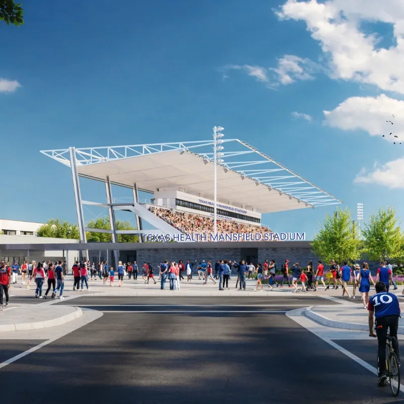 Rendering of the Mansfield Stadium