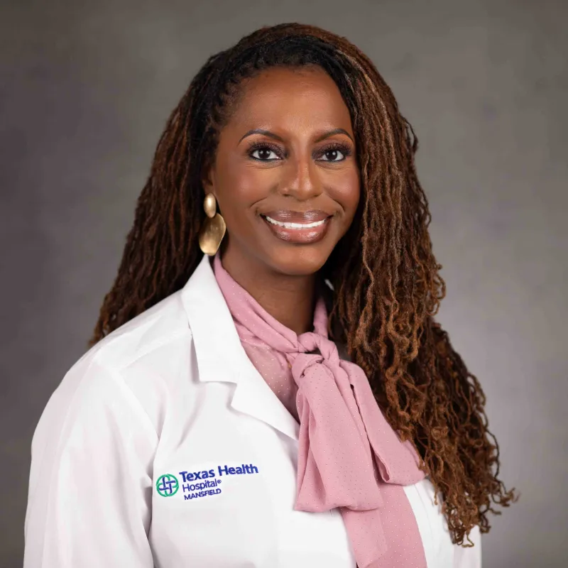 Headshot of Dr. Tiffany Woodus, new OBGYN at Texas Health Hospital Mansfield