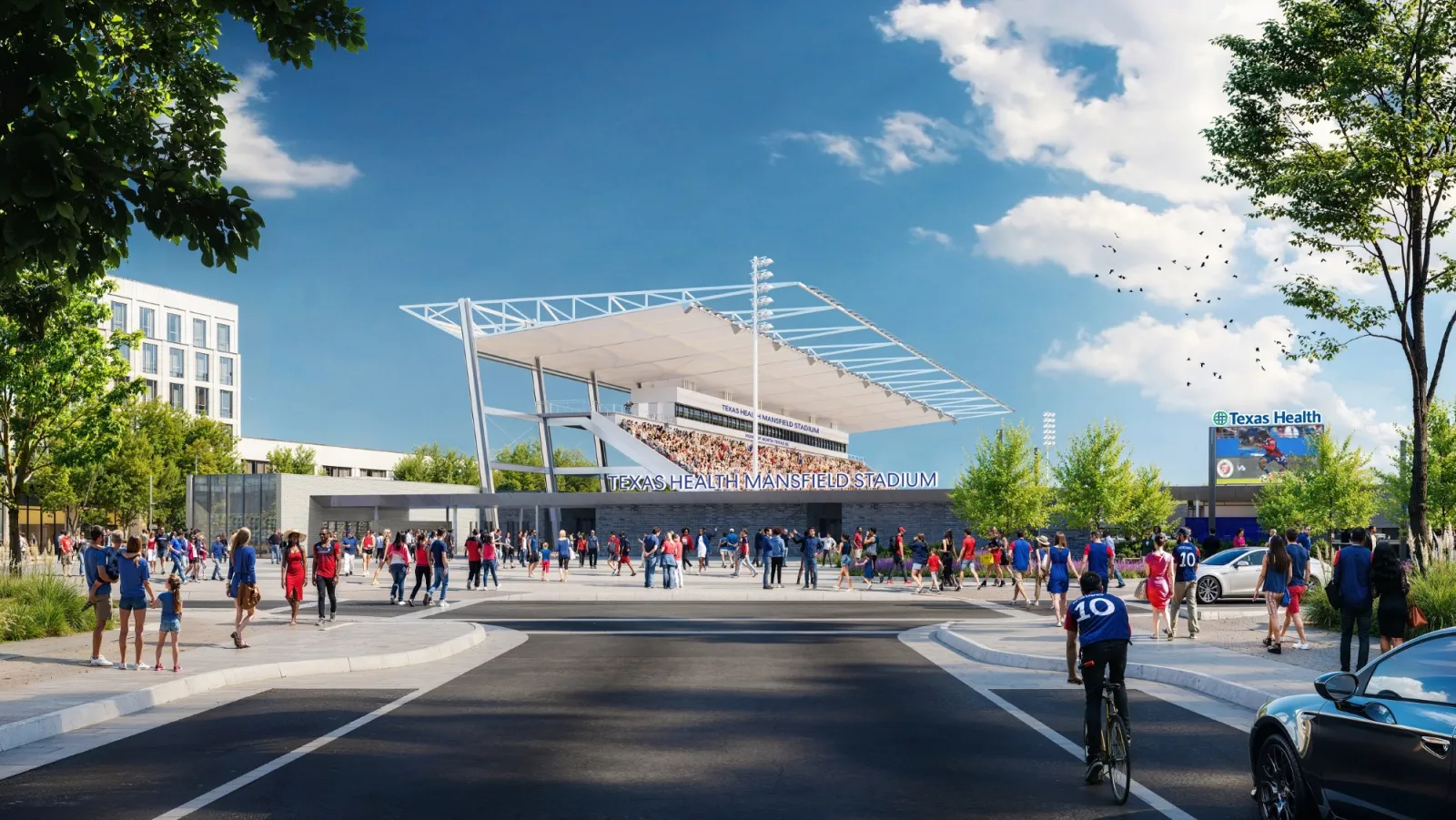 Rendering of the Mansfield Stadium